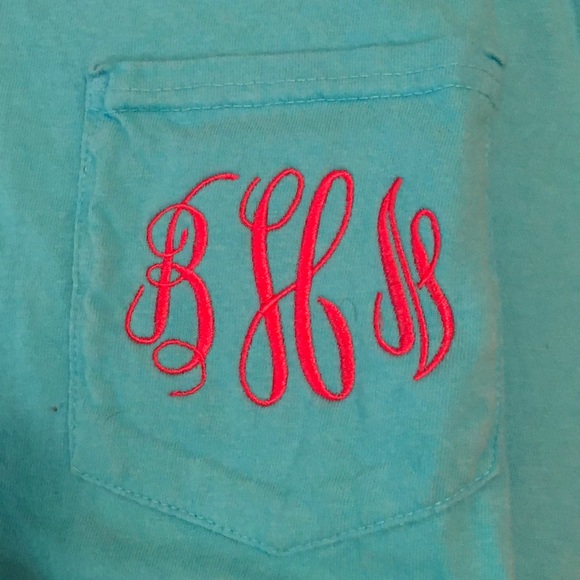 Comfort Colors Monogram T-shirt - Picture 2 of 3